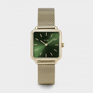 La Tétragone Mesh Green, Gold Colour