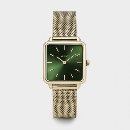 La Tétragone Mesh Green, Gold Colour